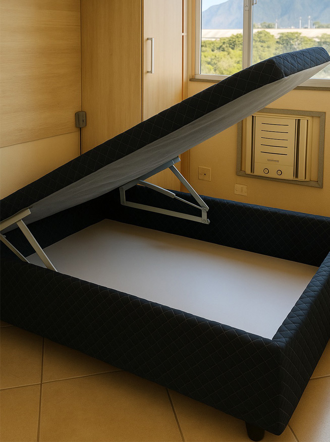 Cama de Casal com Baú
