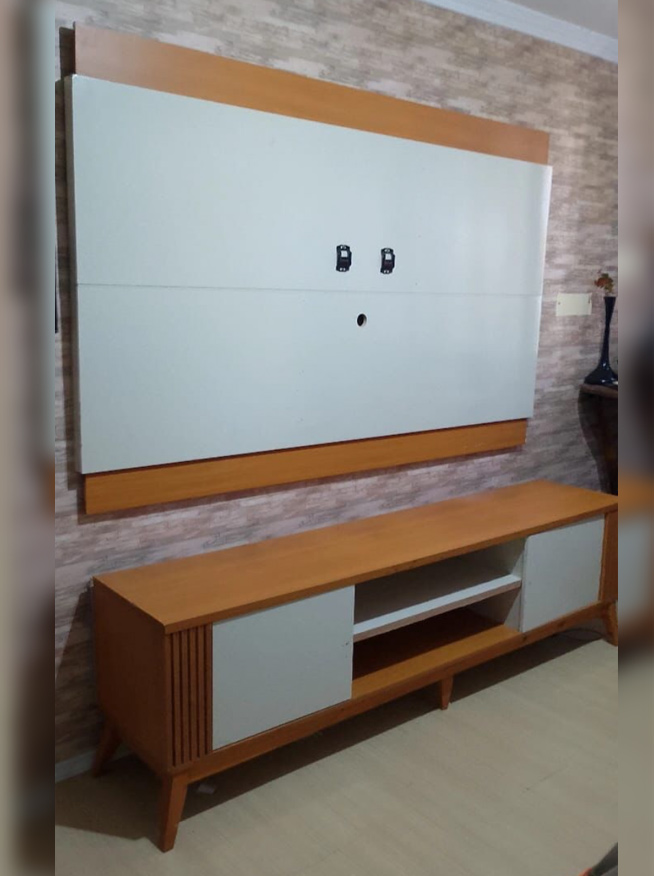 Painel e Rack de TV em MDF