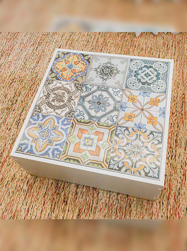 Mesa de Centro em Cerâmica e MDF