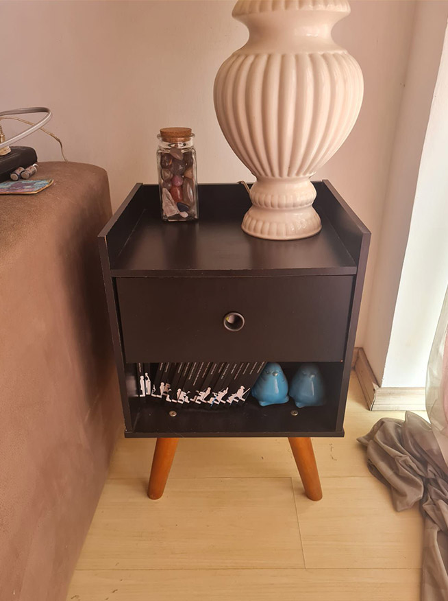 Mesa de Cabeceira Preta